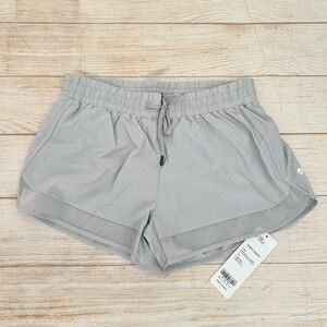 CRZ YOGA Women Mid Rise Running Shorts Mesh Liner 3'' Quick Dry Drawstring 8/10